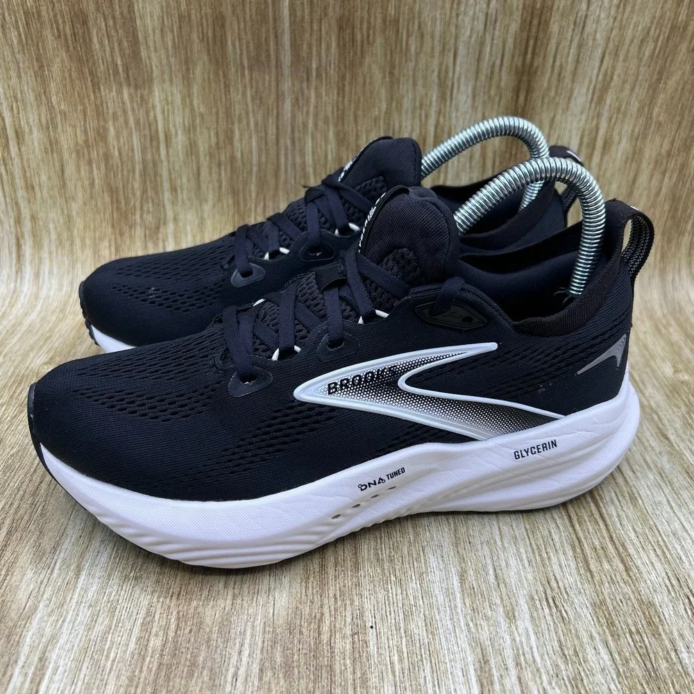 Brooks Glycerin 22 Women's Size 7 D Black White Running Shoes 1204341D090 - Picture 3 of 10